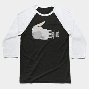 E is for Elephant Baseball T-Shirt
